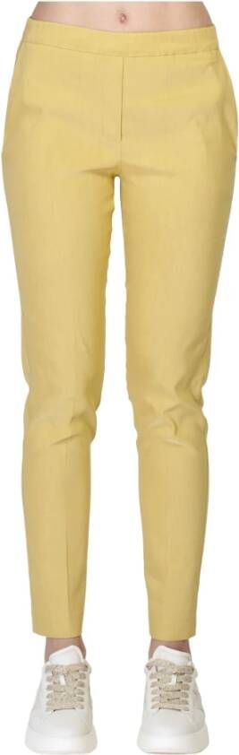 D.Exterior Slim-fit broek Geel Dames