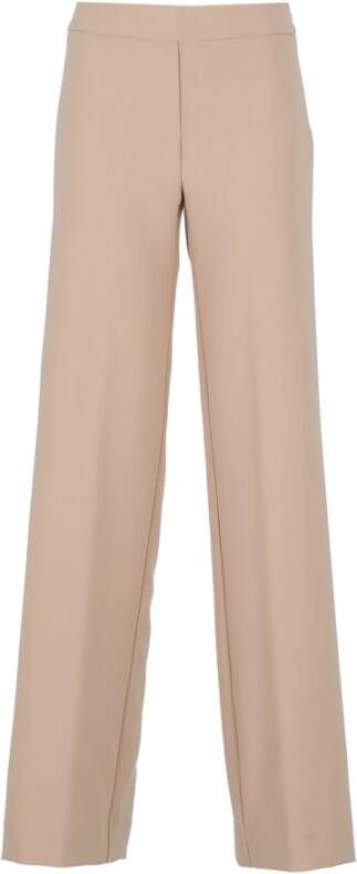 D.Exterior Straight Trousers Beige Dames