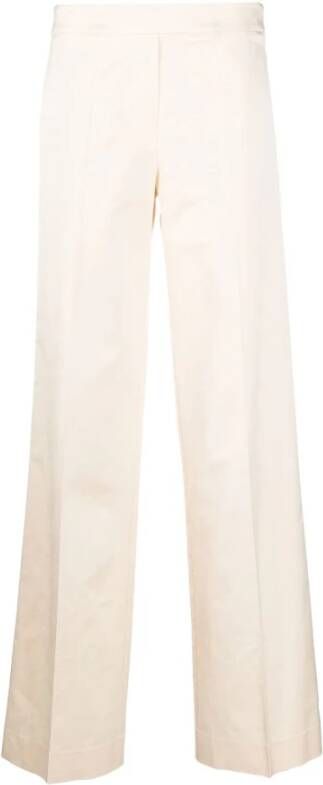 D.Exterior Straight Trousers Beige Dames