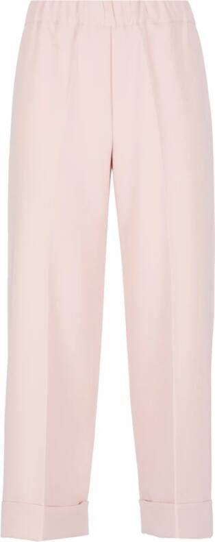 D.Exterior Straight Trousers Roze Dames