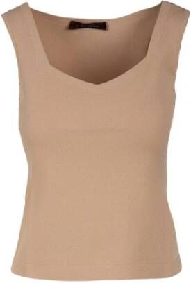 D.Exterior T-Shirts Beige Dames