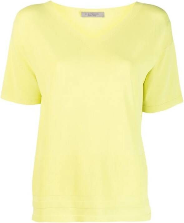 D.Exterior T-Shirts Geel Dames