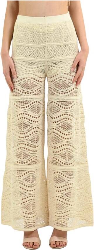 D.Exterior Trousers Beige Dames