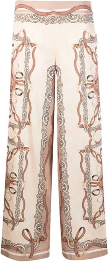 D.Exterior Wide Trousers Beige Dames