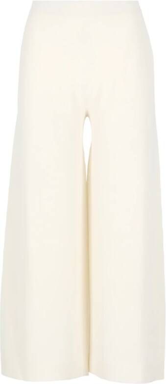 D.Exterior Wide Trousers Beige Dames