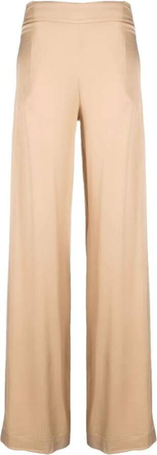 D.Exterior Wide Trousers Beige Dames