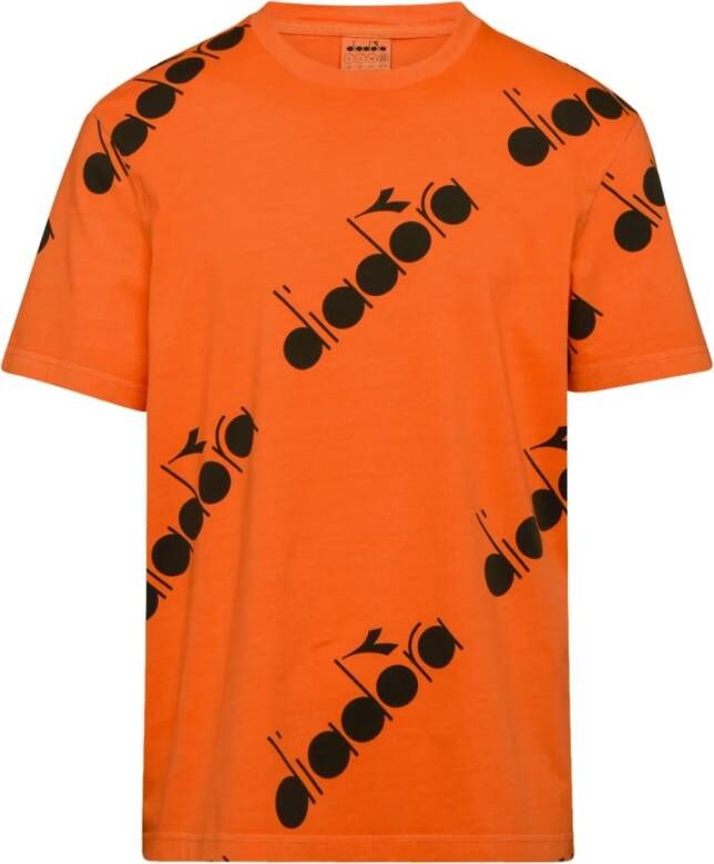 Diadora 5palle AOP T-shirt Oranje Heren