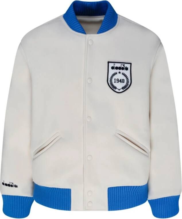Diadora Witte Legacy Varsity Jas White Heren