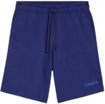 Diadora Katoenen Bermuda Shorts Loose Fit Blue Heren