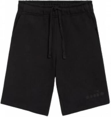 Diadora Katoenen Bermuda Shorts Losse Pasvorm Black Heren