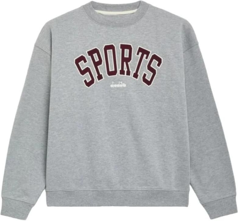 Diadora Legacy Unisex Sweatshirt Katoen Gray Heren - Foto 3