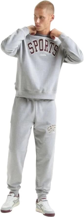 Diadora Legacy Unisex Sweatshirt Katoen Gray Heren - Foto 2