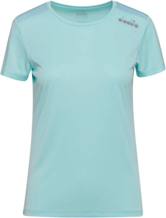 Diadora L Ss Core T-shirt Blauw Dames