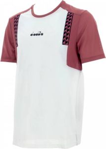 Diadora Tennis T-shirt Ss Clay Wit Heren