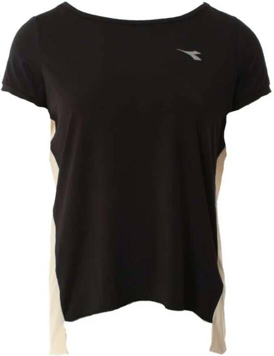 Diadora Zwarte Top T-shirt voor Dames Zwart Dames