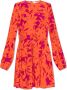 Diane Von Furstenberg Sydney Mini Jurk Orange Dames - Thumbnail 1