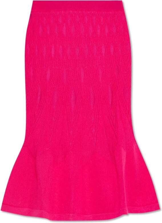 Diane Von Furstenberg Ava Roze Rok Aansluitend Model Decoratief Ontwerp Pink Dames