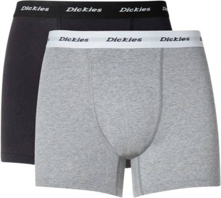 Dickies 2-Pack Katoenen Jersey Boxershorts Meerkleurig Heren