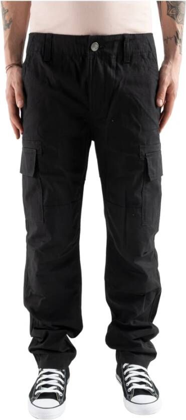 Dickies Zwarte broek met hoge taille en knieversterking Zwart Heren