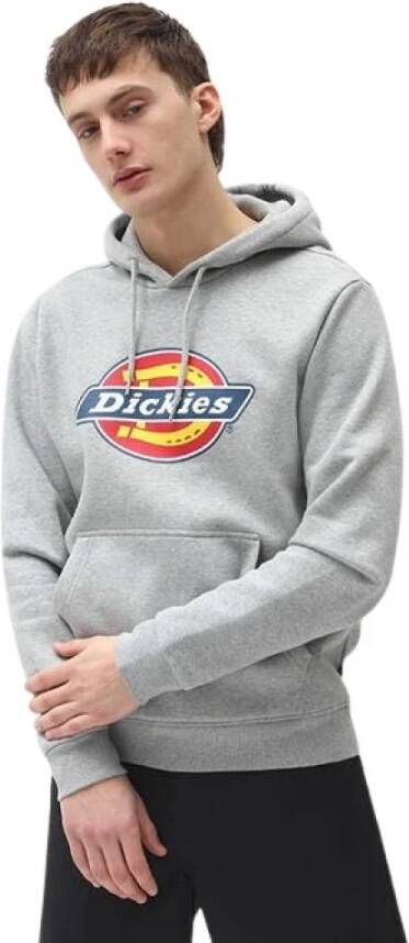 Dickies Sweater Icon Logo Hooded Sweatshirt Grey Melange