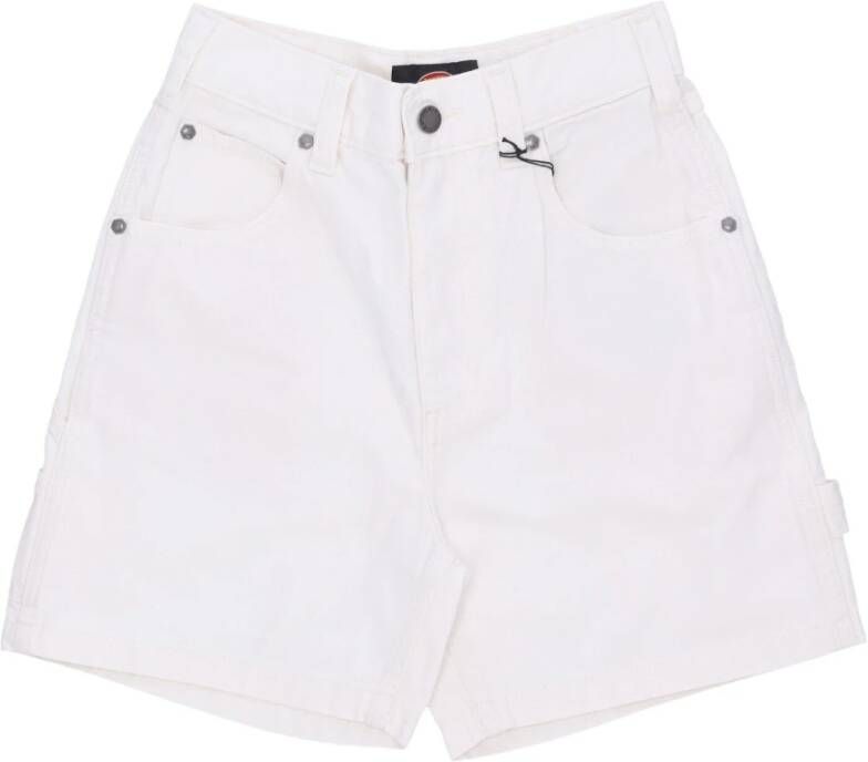 Dickies Casual Duck Canvas Shorts voor dames White Dames