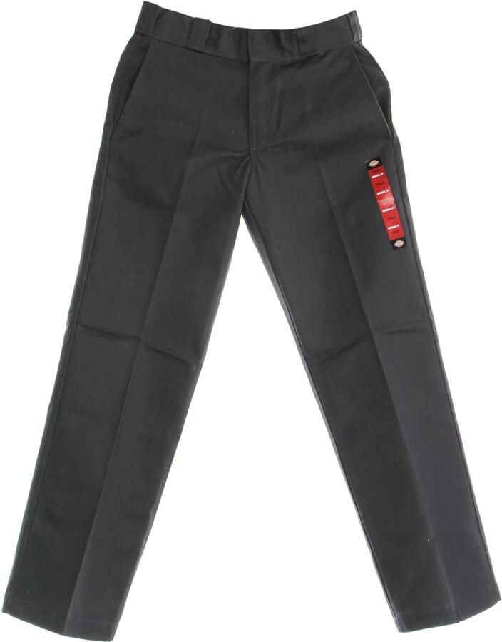Dickies Grijze effen broek met ritssluiting en haaksluiting Gray Heren - Foto 2