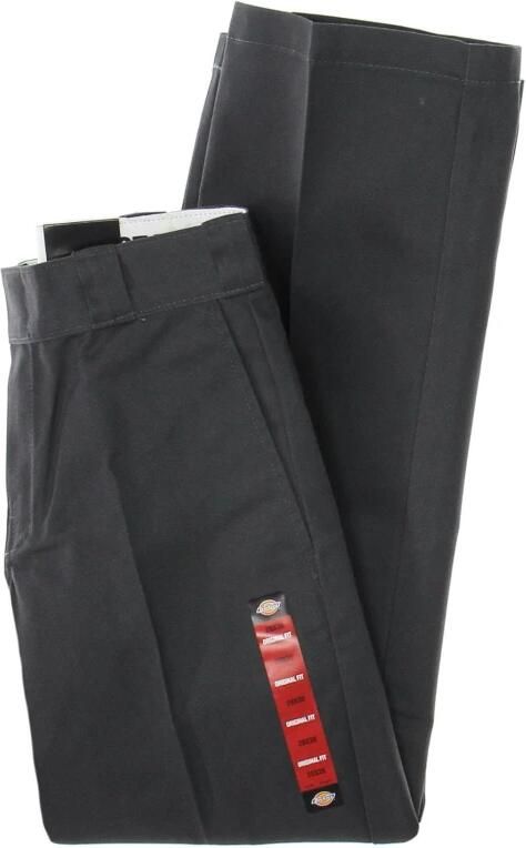 Dickies Grijze effen broek met ritssluiting en haaksluiting Gray Heren - Foto 4