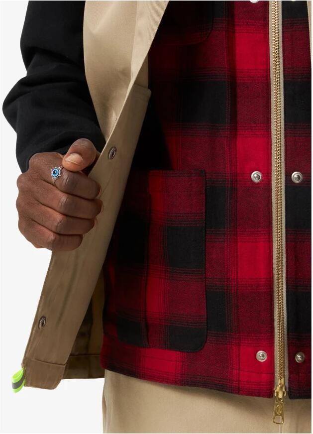 Dickies Beige Eisenhower Vest met knopen en rits Beige Heren - Foto 7