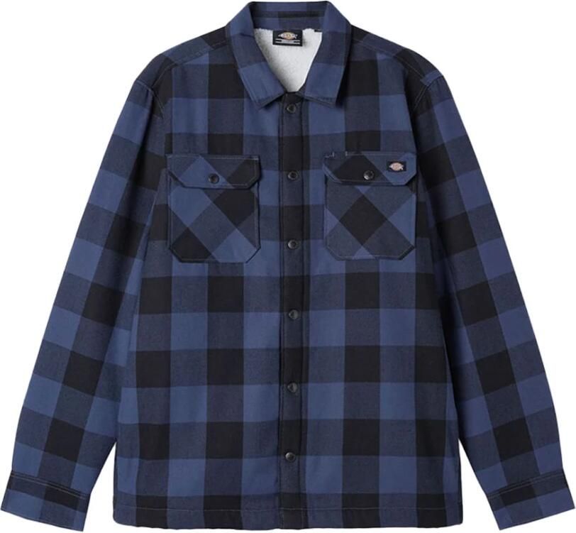 Dickies Blauwe Overhemden voor Heren Blue Heren