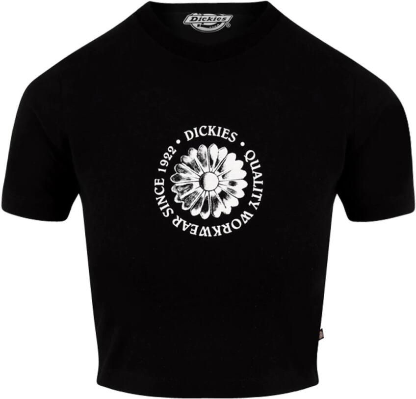 Dickies Bloemenprint Tuin T-shirt Vrouwen Black Dames