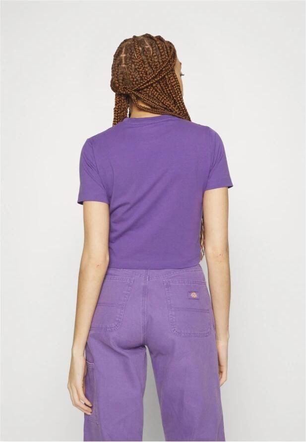 Dickies Bloemenprint Tuin T-shirt Vrouwen Purple Dames - Foto 2