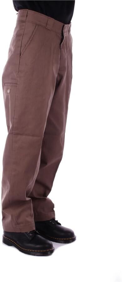 Dickies Bruine Broek met Ritssluiting Brown Heren