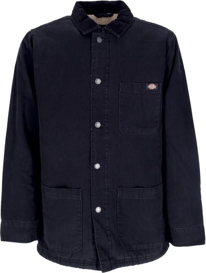 Dickies Canvas Werkjas Zwart Sherpa Interieur Black Heren - Foto 3
