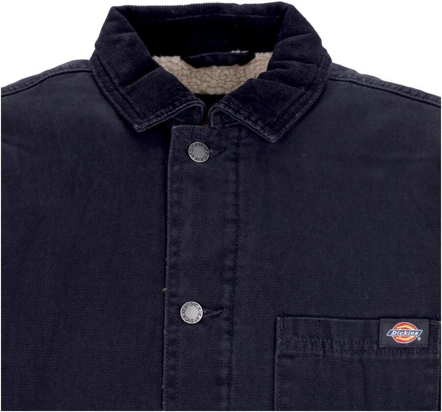 Dickies Canvas Werkjas Zwart Sherpa Interieur Black Heren