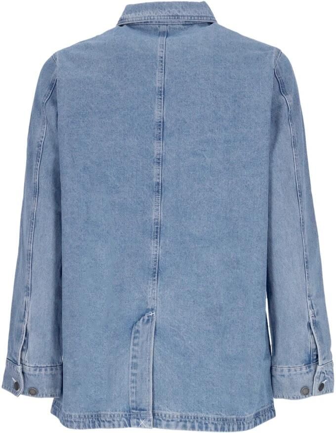 Dickies Denim Chore Coat met Kraag en Knopen Blue Dames - Foto 3