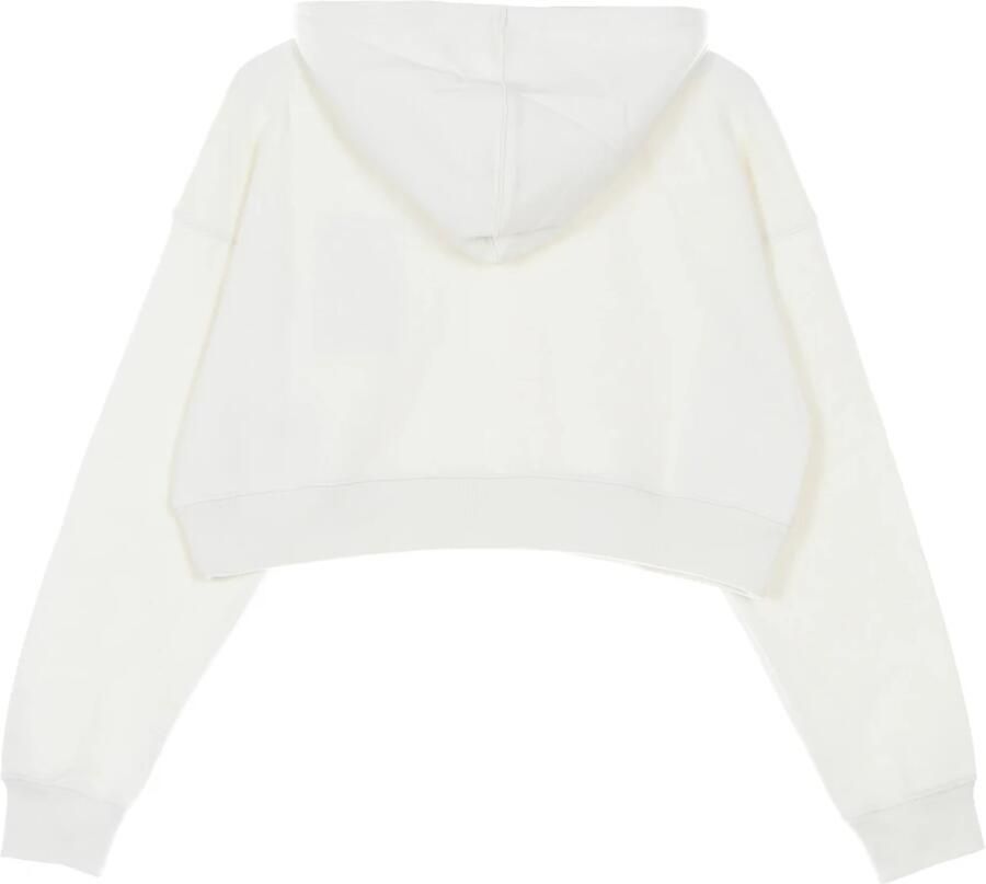 Dickies Witte crop hoodie met logo patch voor dames Beige Dames - Foto 3