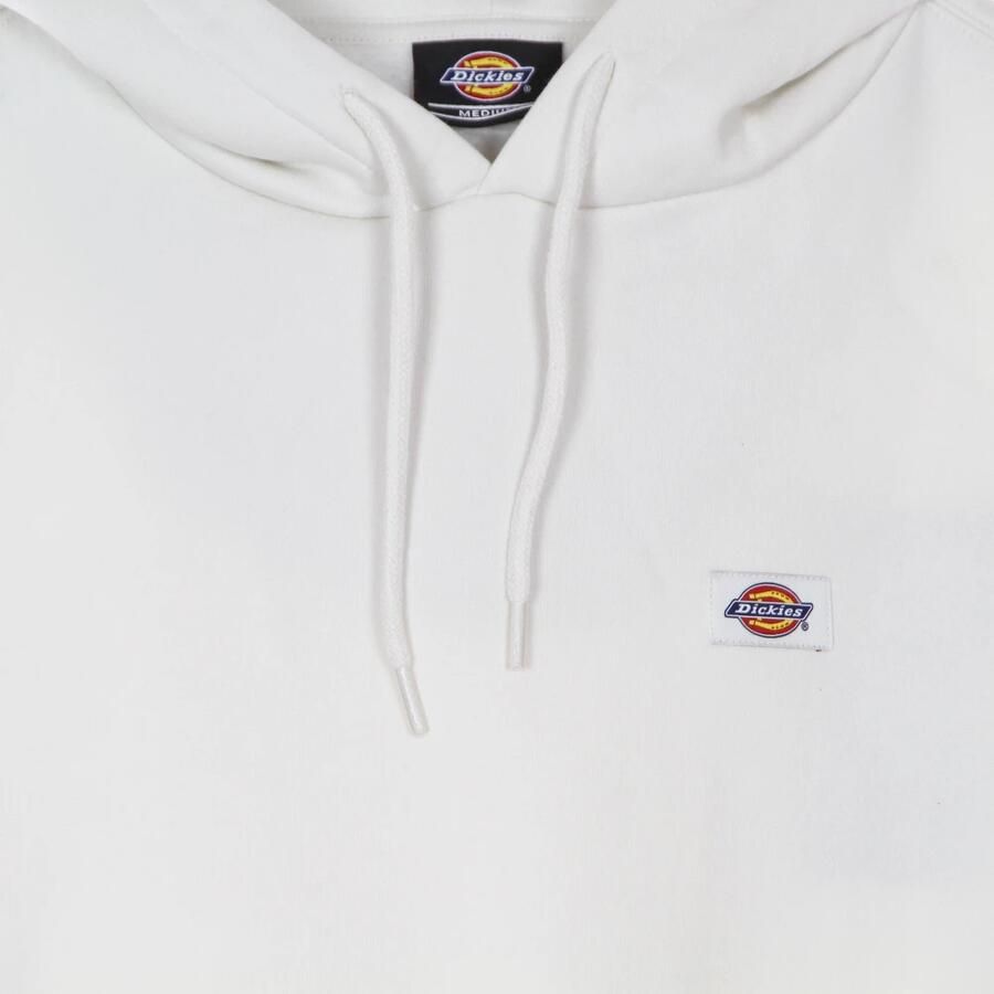 Dickies Witte crop hoodie met logo patch voor dames Beige Dames