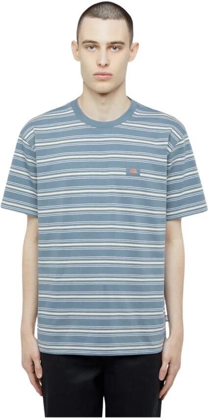 Dickies Gestreept T-shirt korte mouw Stormachtig weer Blue Heren