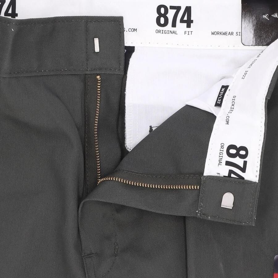 Dickies Gestructureerde olijfgroene werkbroek Green Heren