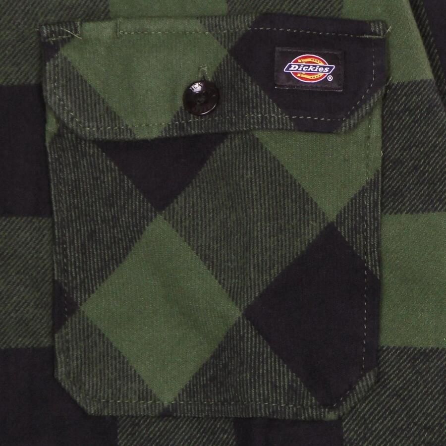 Dickies Nieuwe Sacramento Overhemd met Lange Mouwen Green Heren