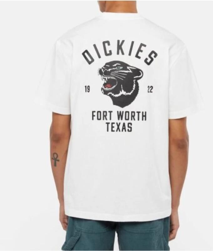 Dickies Panther Tee Short Sleeve Polo White Heren