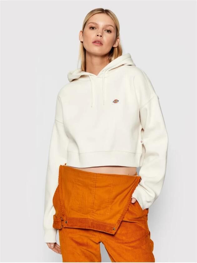 Dickies Korte Hoodie Oakport White Dames