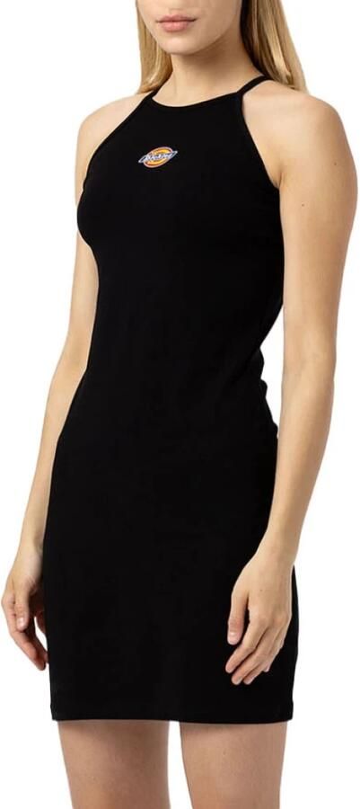 Dickies Comfortabele Zwarte Korte Jurk Black Dames - Foto 3