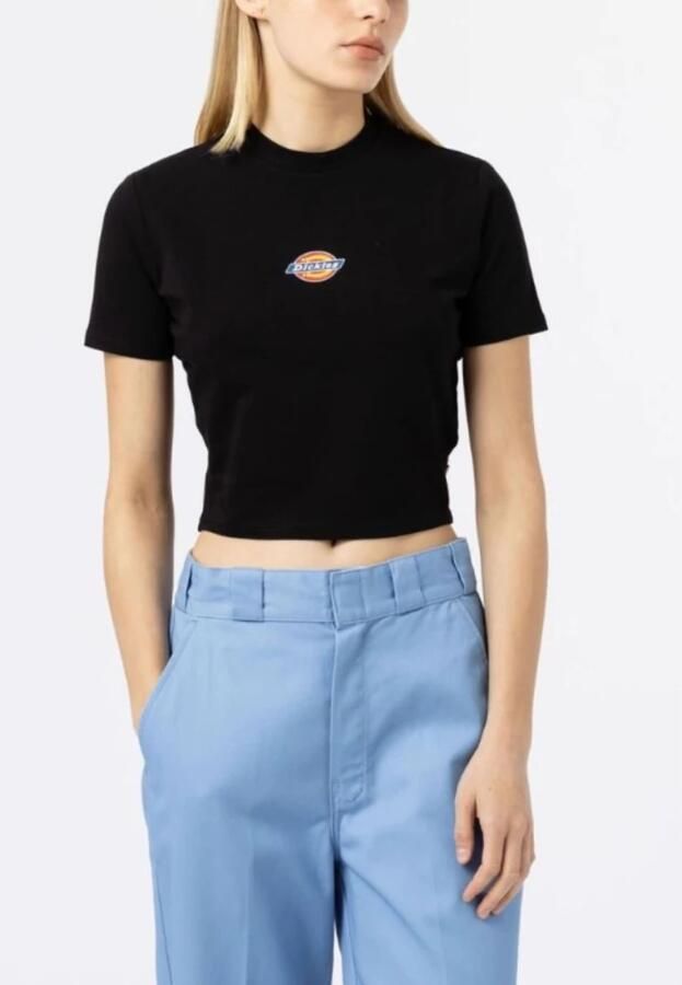 Dickies Maple Valley Nostalgische Stijl T-shirt Black Dames - Foto 3