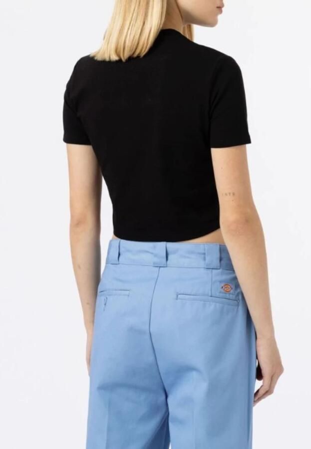 Dickies Maple Valley Nostalgische Stijl T-shirt Black Dames - Foto 4