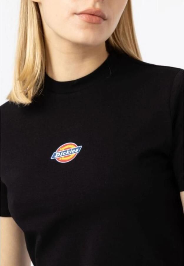 Dickies Maple Valley Nostalgische Stijl T-shirt Black Dames - Foto 2