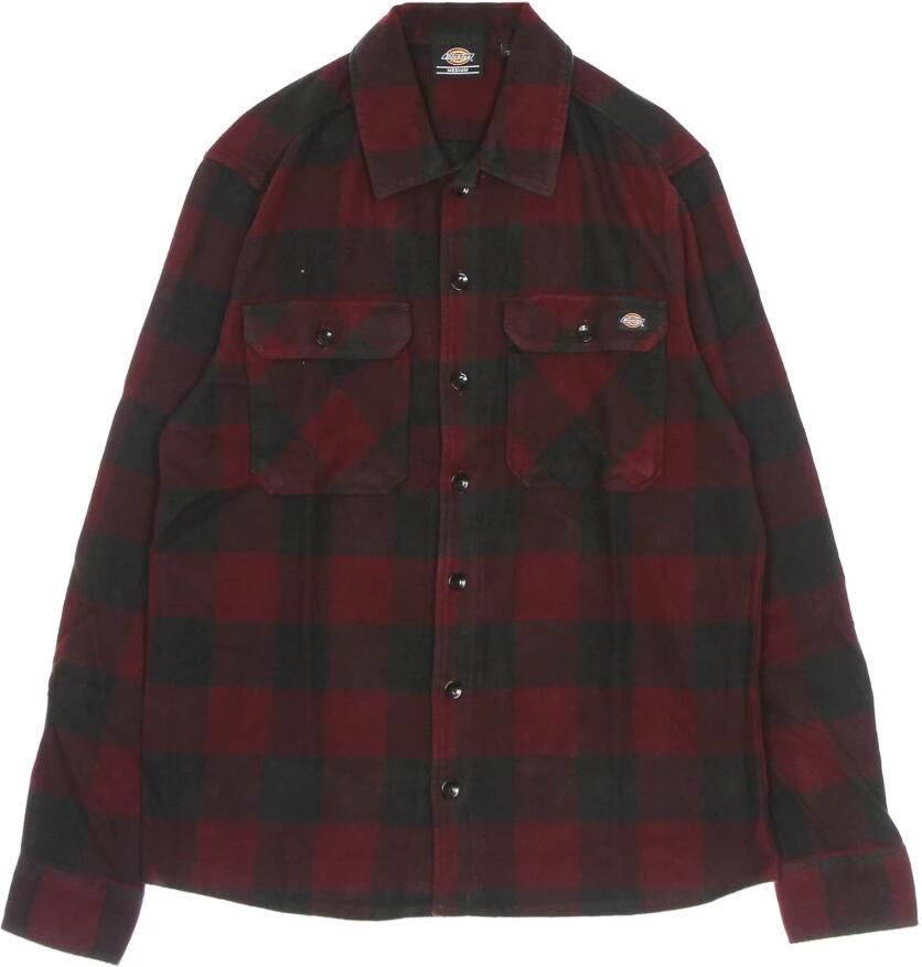 Dickies Maroon Katoenen Overhemd New Sacramento Red Heren - Foto 2