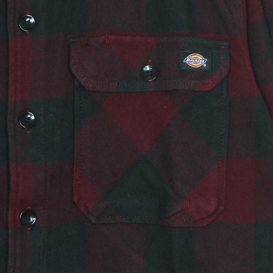 Dickies Maroon Katoenen Overhemd New Sacramento Red Heren