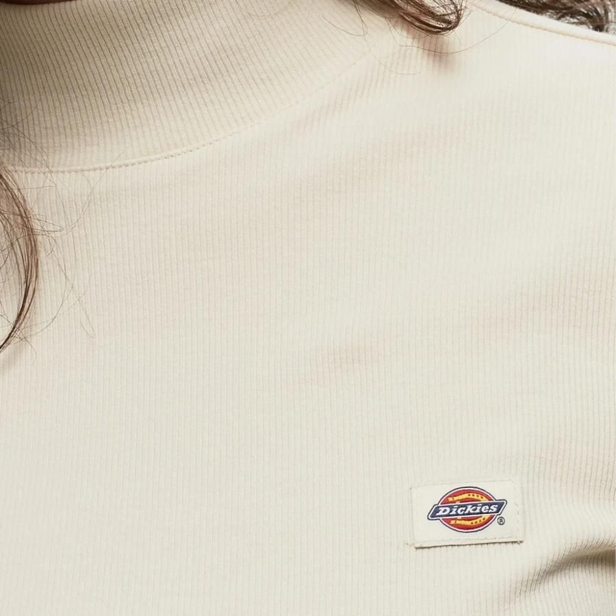 Dickies Marysville Longsleeve Tee in Wit Beige Dames