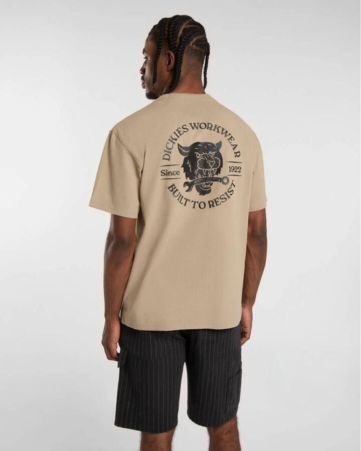 Dickies Moersleutel T-shirt Korte Mouw Woestijnzand Beige Heren - Foto 2